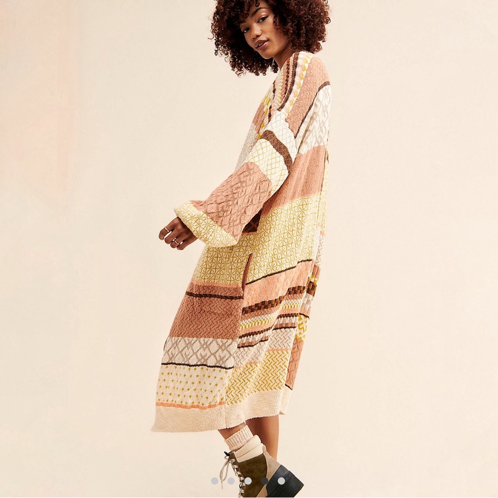 Free People Love and Kisses Long Cardi - Picture 15 of 16